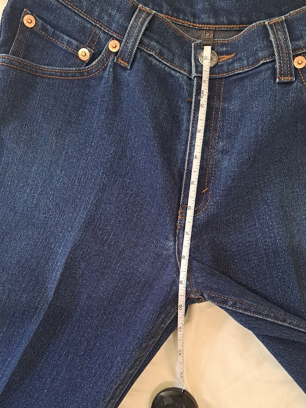 Levi's  517 Dark Blue Denim Jeans with Red Tab Bootcut - Picture 4 of 9